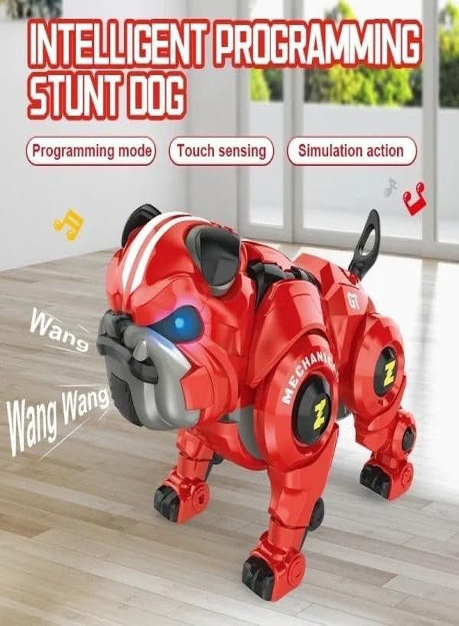 SKYBUCKET robotogor Kids Remote Control Rechargeable Robo dogith Singing, Dancing & Touch Functions | Programmable Robotic toyor Boys Ages 6+ | Red - Image 5